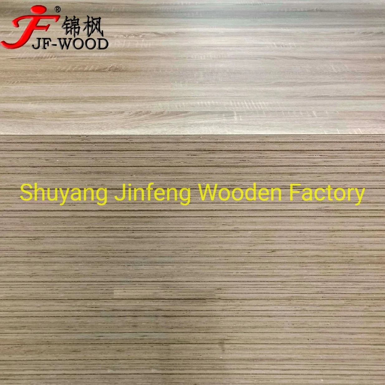 W331 Melamine Wood Grain MDF HDF Plywood 1220*2440*18mm Both Sides Melamine Board