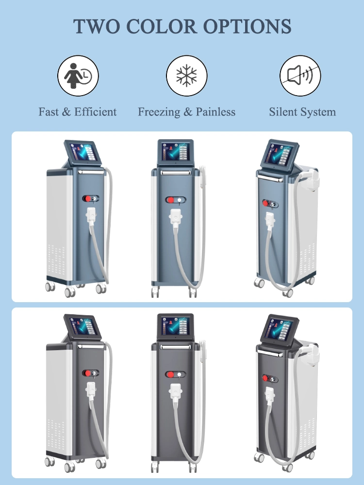 Equipement de beauté laser pour des jambes sans défaut avec diode Allemagne 808nm Épilation au laser