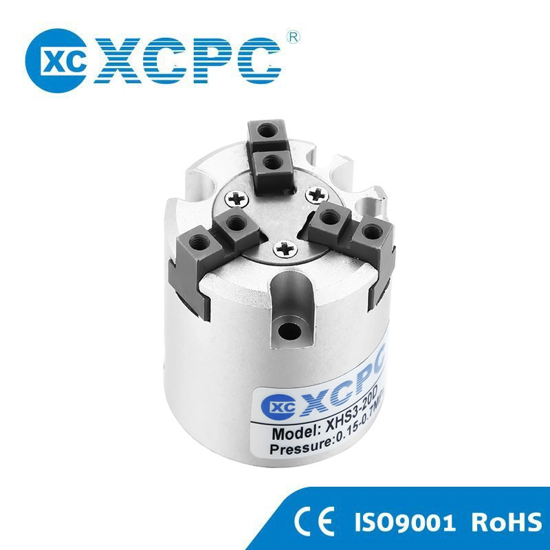 Xhs3 Series Three Fingers Double Acting Air Gripper Cylinder