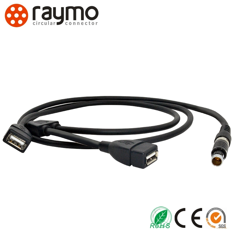 dB9 RS232 to D-Tap Audio Video Male Connector with Cable Assembly