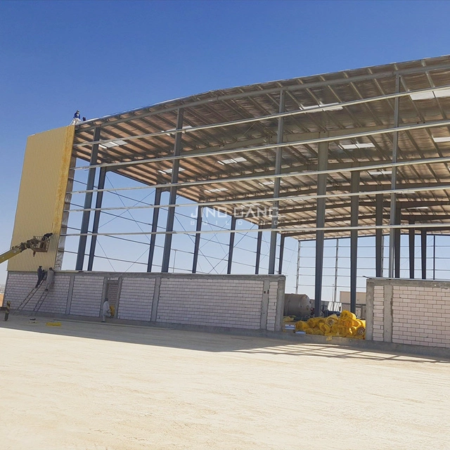 Prefabricated Light Steel Structure Industrial Building Prefab Metal Construction Project for Warehouse Workshop