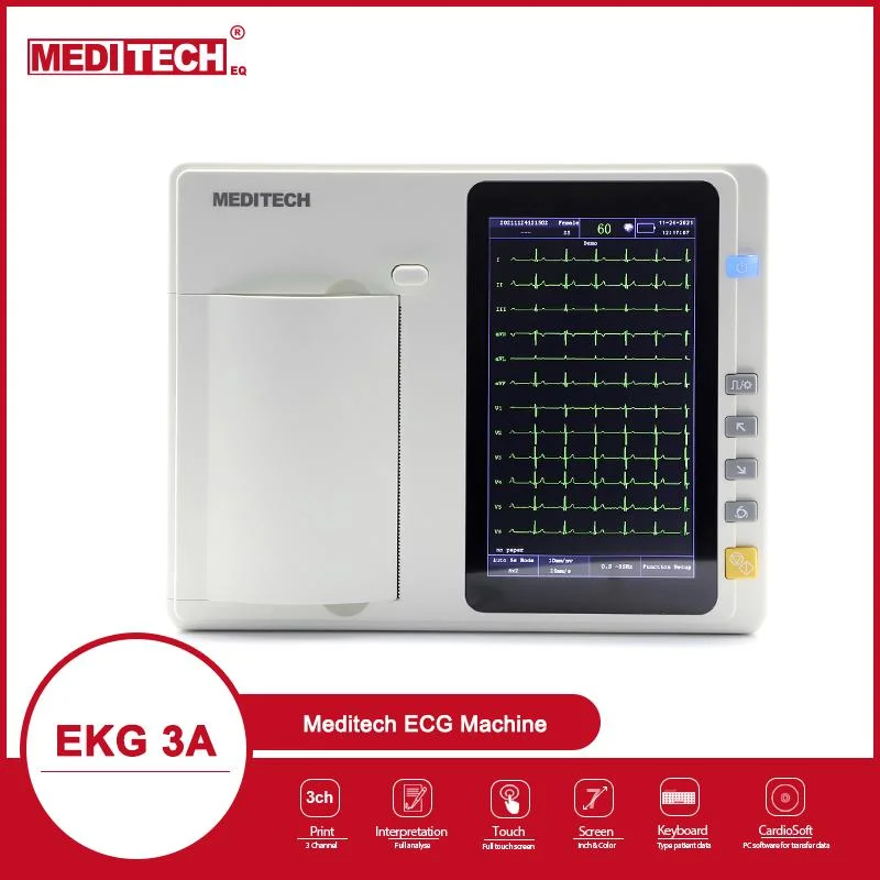 Approvazione Del CE Meditech 3 Canali ECG Macchina/Prezzo Incredibile Per Un Professionista ECG