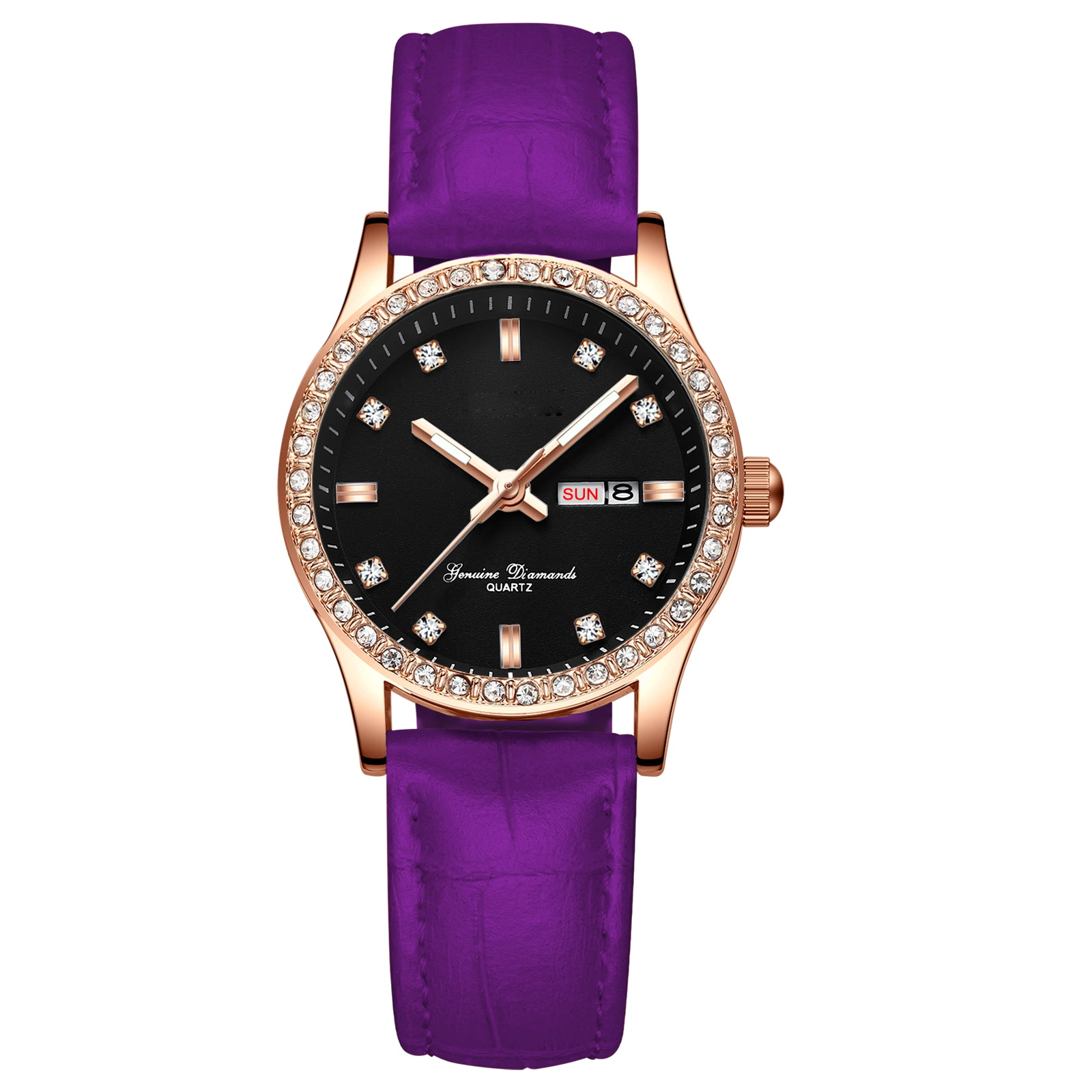 Fashion Diamond Jewelry Watch Lady Gift Quartz Wrist Watch Stainless Steel Back