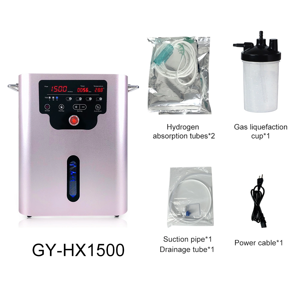 Hydrogen Hho Brown Gas Inhaler Supplyment Therapy Machine 1500ml for Health Enhancement