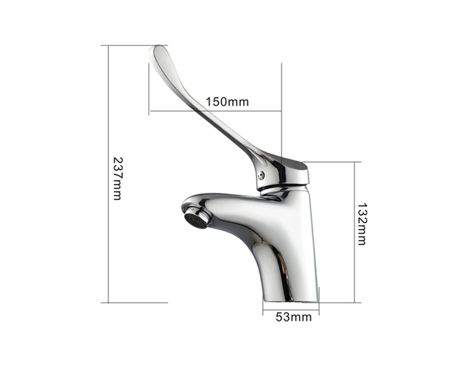 Basin Faucet Mixer with Long Handle (BF-1013)