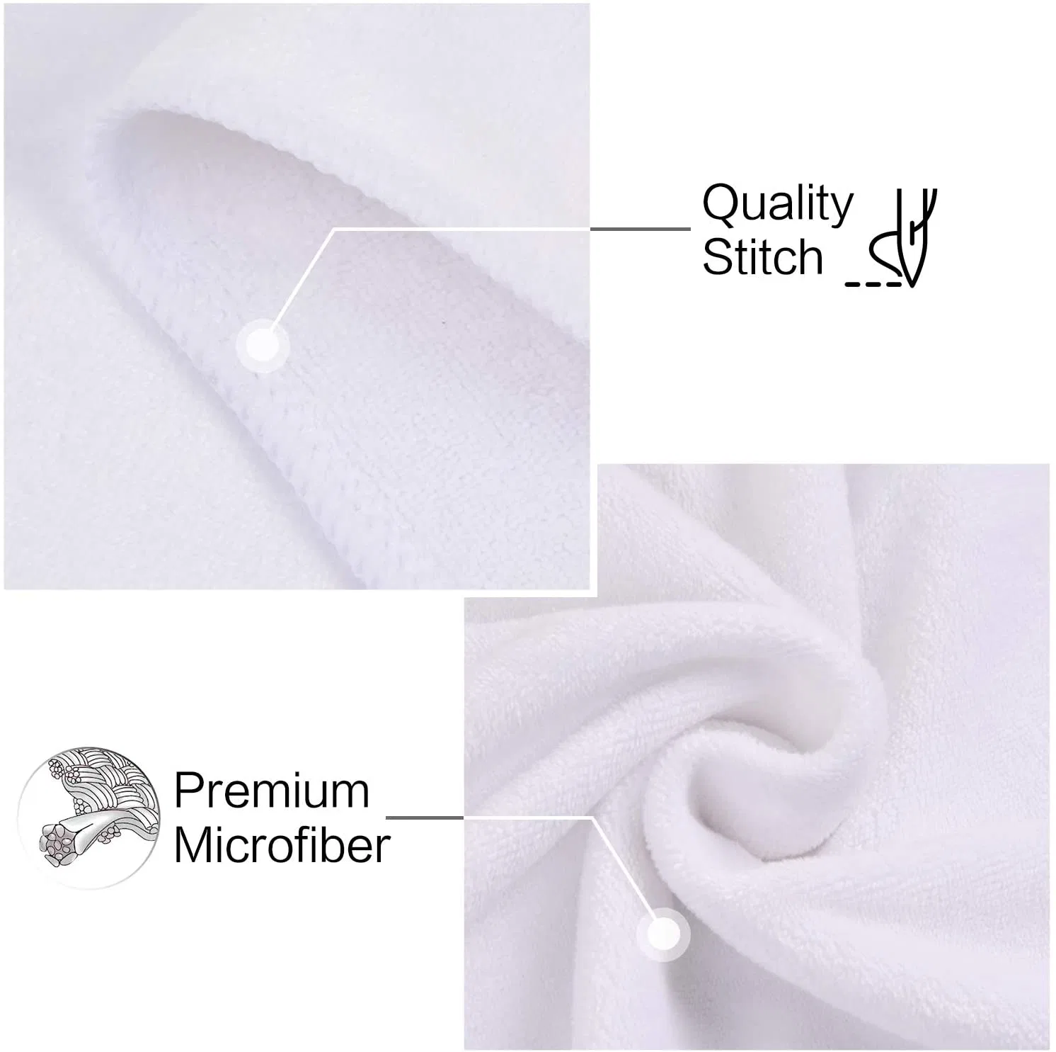 Oversized Bath Towels, Microfiber Shower Towel for Body, Towel Sets for Bathroom Clearance, Super Absorbent & Quick-Dry Towel Washcloths for Gym Home Hotel