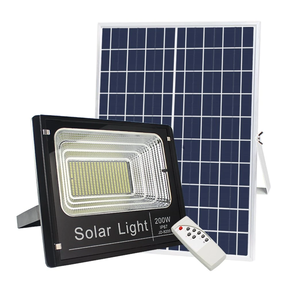 20W IP65 Water Proof Time Remote Control LED Solar Flood Lights Made in China for Outdoor, Street,Park,Emergency,Exterior Lighting From Best Distributor Factory