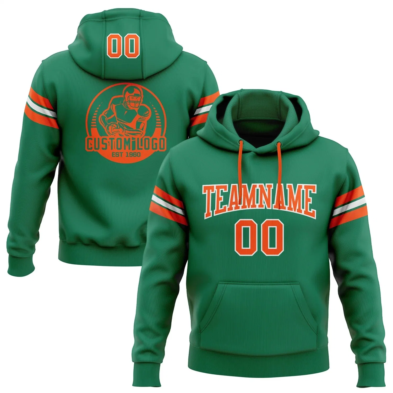 Wholesale/Supplier Custom Sports Pullover Embroidery Sweatshirts Football Hoody Men Printed Pattern Crop Top Hoodies