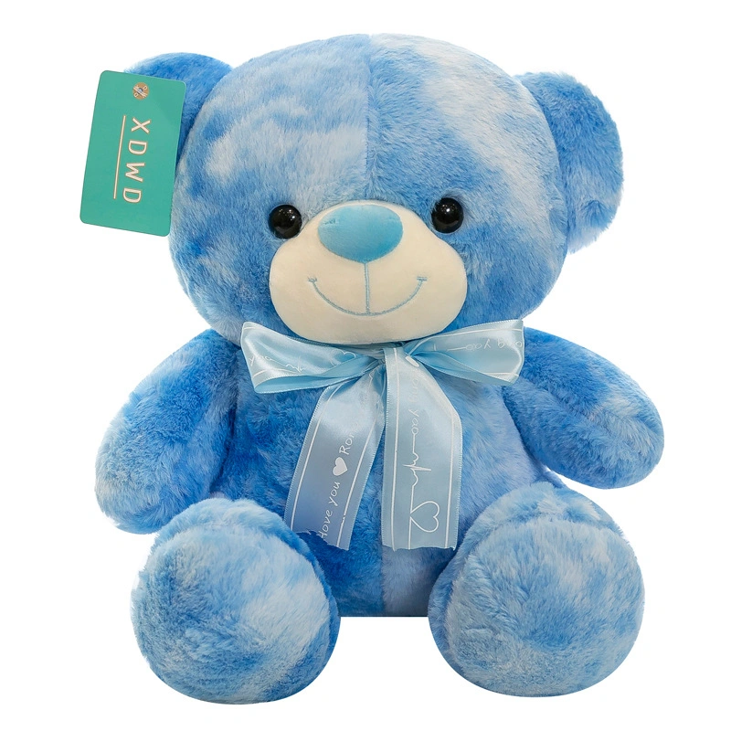 2023 Novo Design de pelúcia Personalizado colorido recheadas Rainbow Teddy Bear Toy