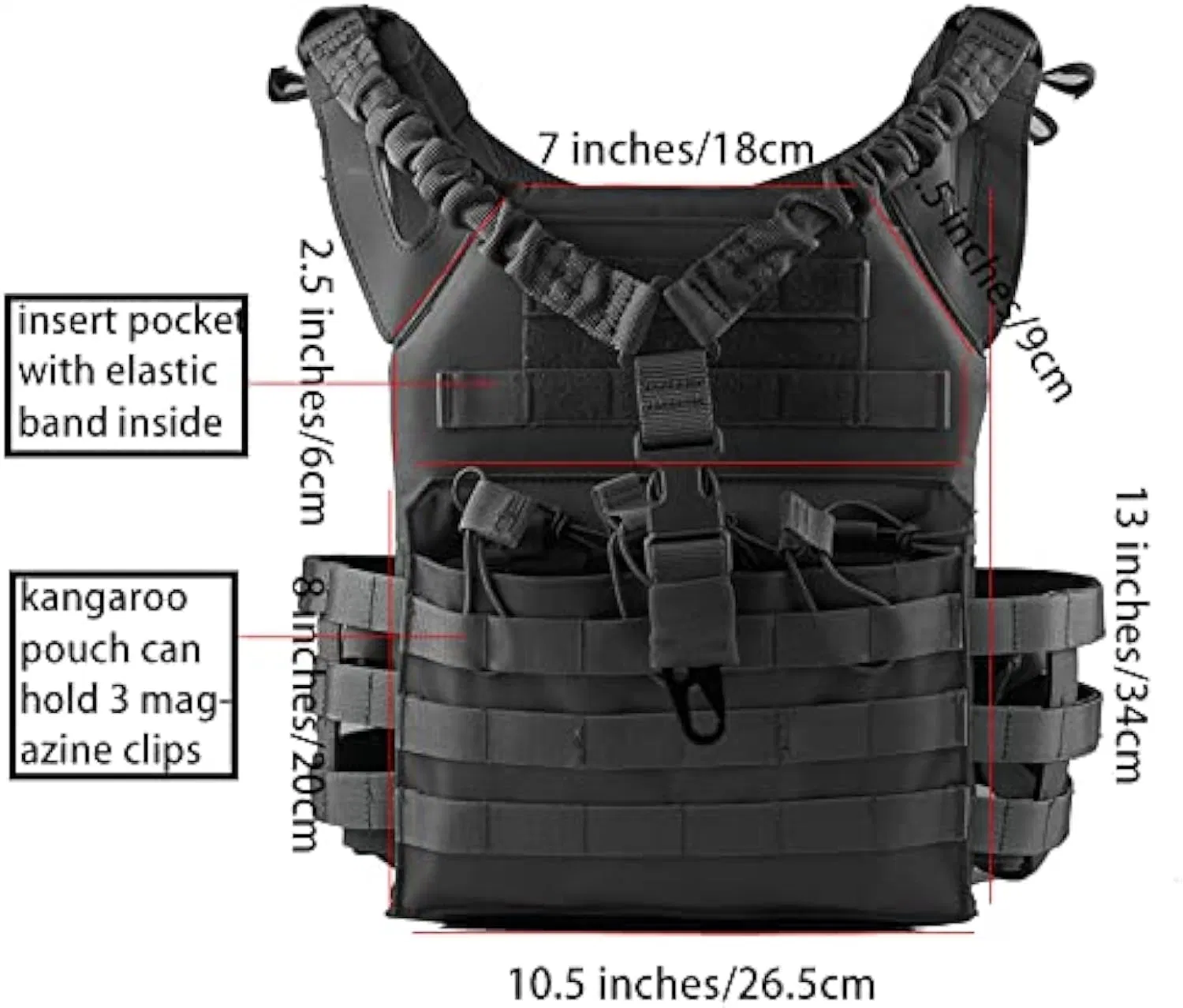 Outdoor Tactical Vest for Men Jpc Protective Modular Military Vest