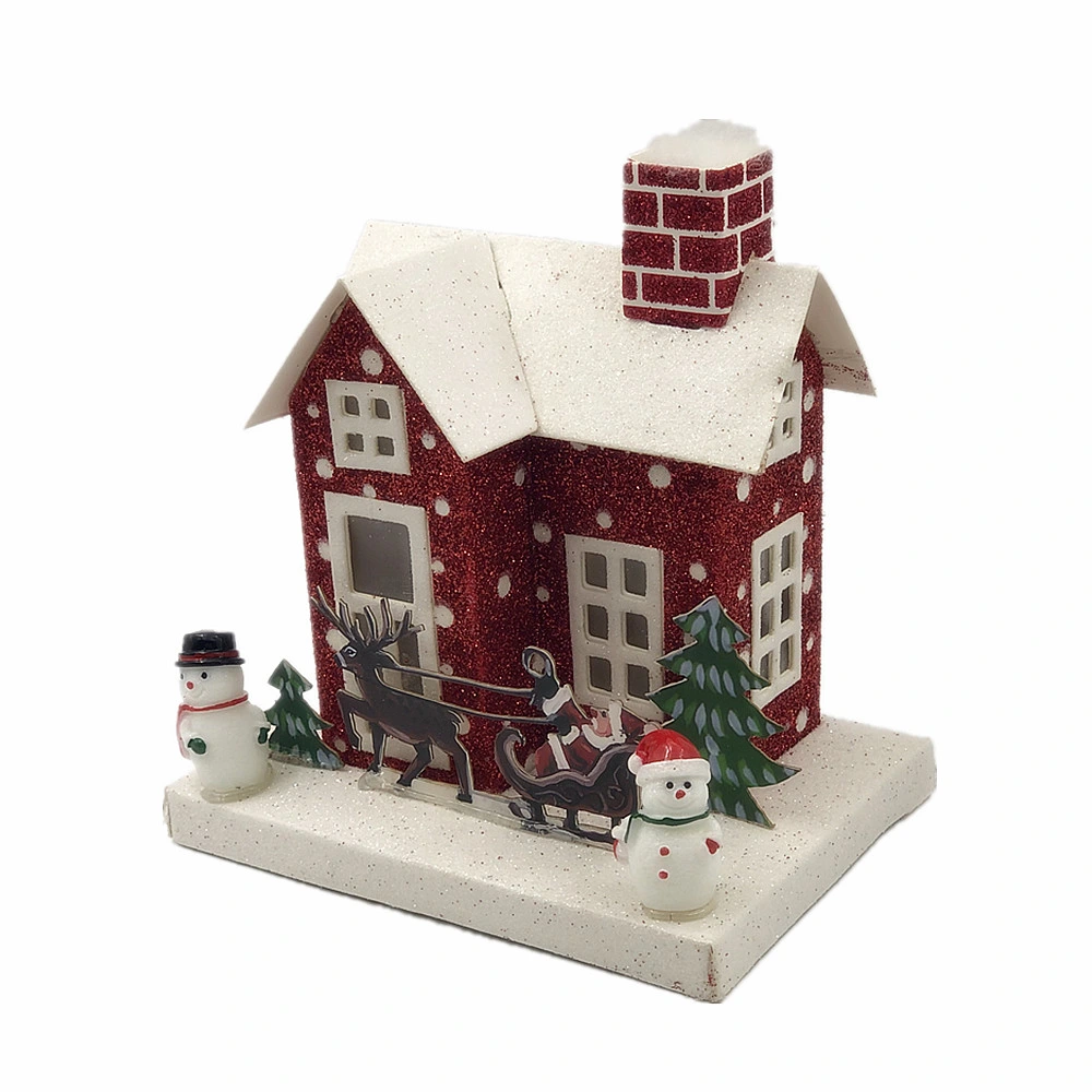 Christmas Decoration Light up Model House Paper Toys