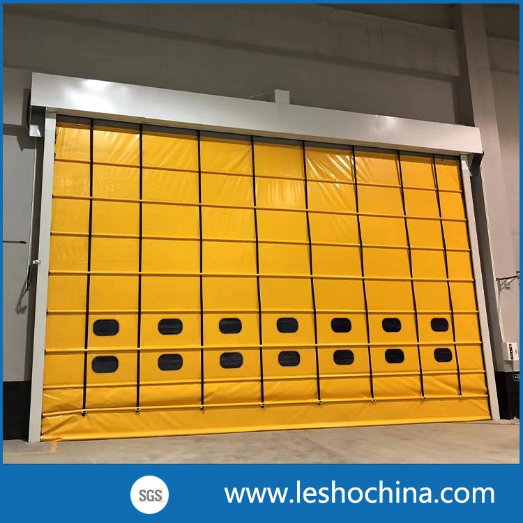 Automatic Windproof High Speed Folding up Stacking Door for Exterior Use