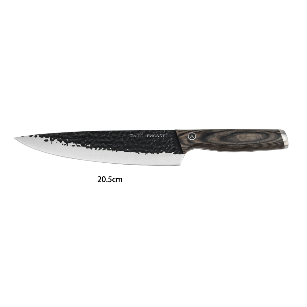 Hip-Home Stainless Steel Black Cooking Knife Wood Handle Kitchen Knife