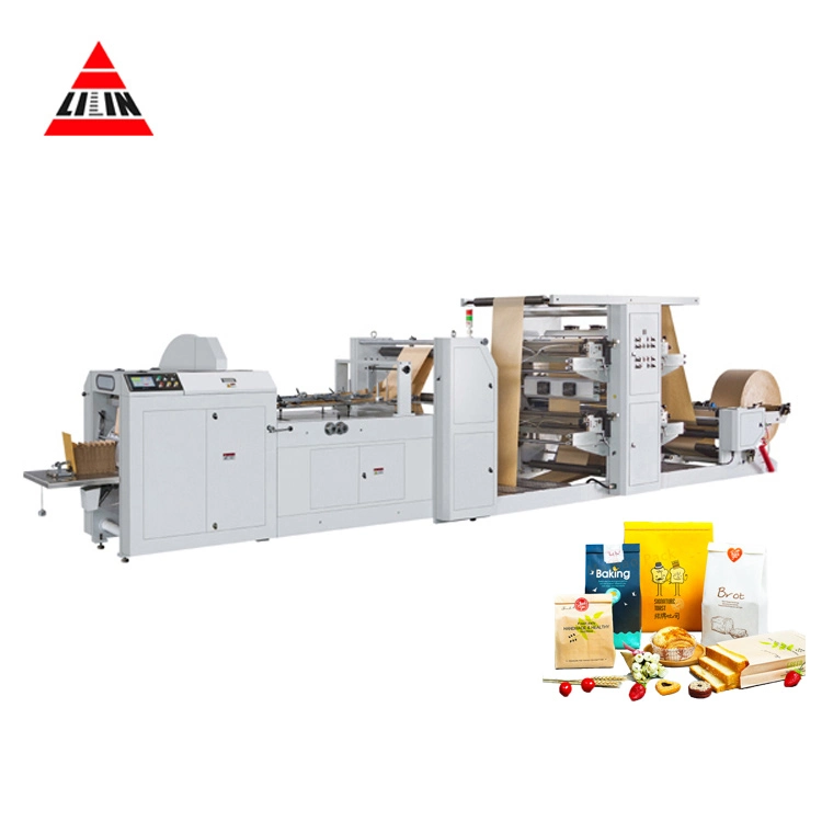 Double Servo Motor Bread Bags Lilin V-Bottom Paper Bag Machine