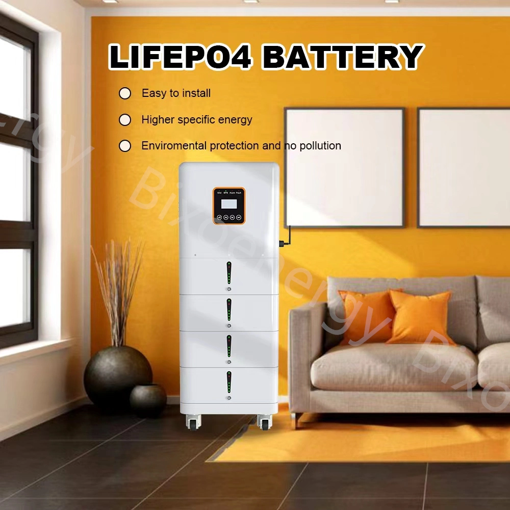 Rechargeable Battery Stackable LiFePO4 Battery Module Domestic Backup Power System 51.2V Energy Storage Battery