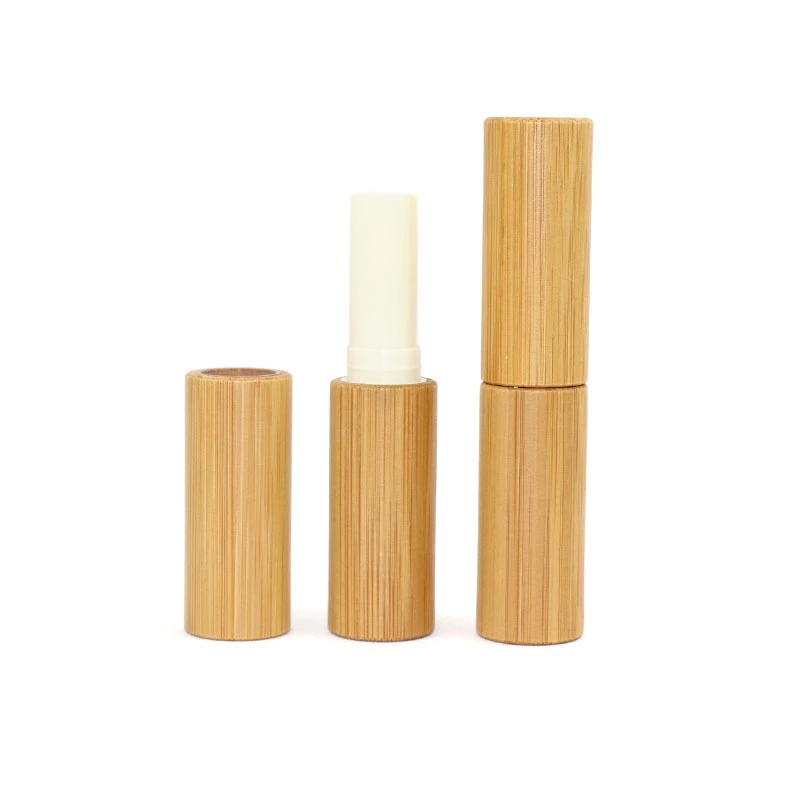 Contenant d'huile essentielle de bâton de Lipstick de bambou tube