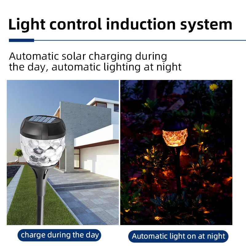 Solar Lawn Light LED Waterproof Gradient Landscape Lamp Garden Lighting Lights