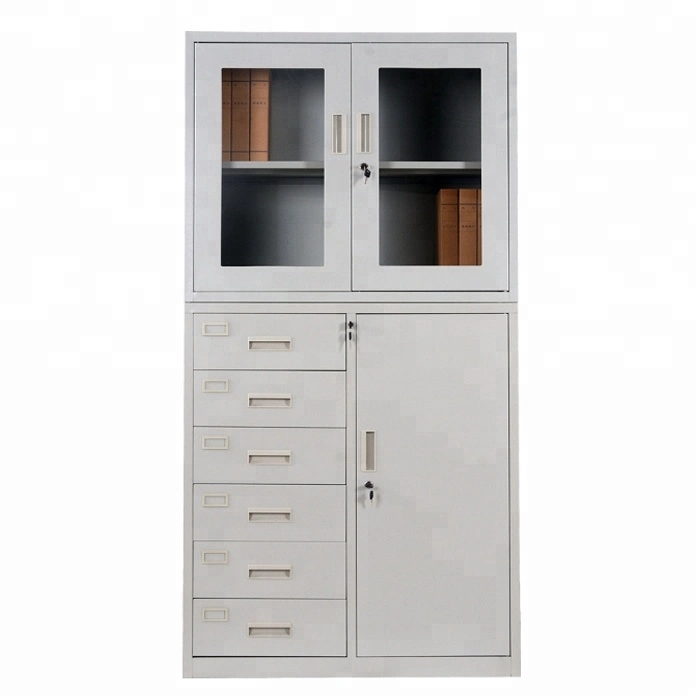 Modern Safety Movable Locking Storage Filling 6 Drawers Steel File Cabinets