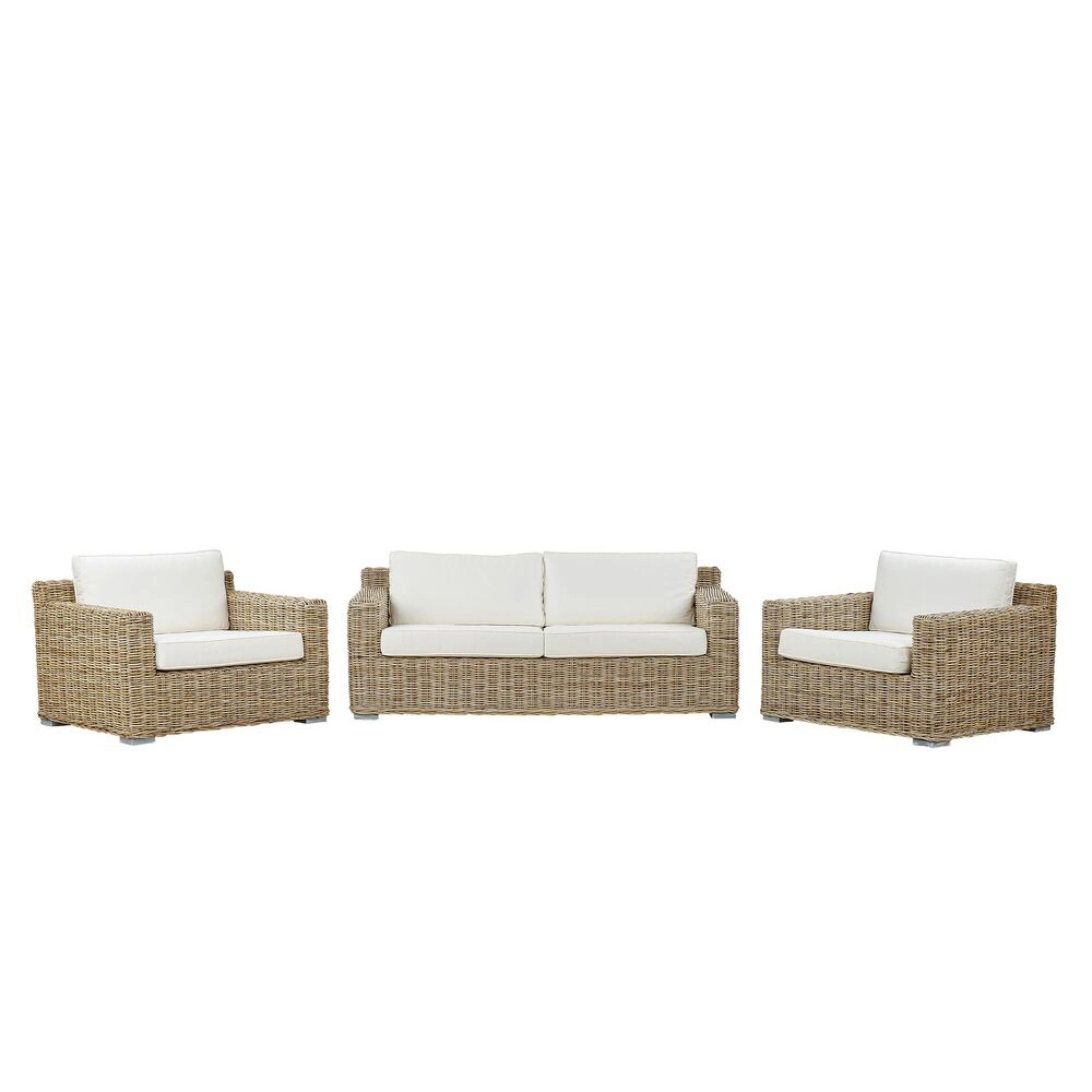 Rattan 3 PCS Ready to Ship Outdoor Furniture Modern Patio Furniture Aluminum Rattan Sofa