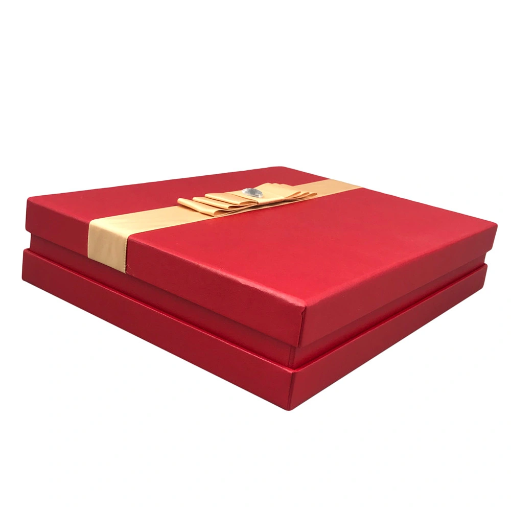 Custom Red Color Jewelry Kraft Paper Bag Box