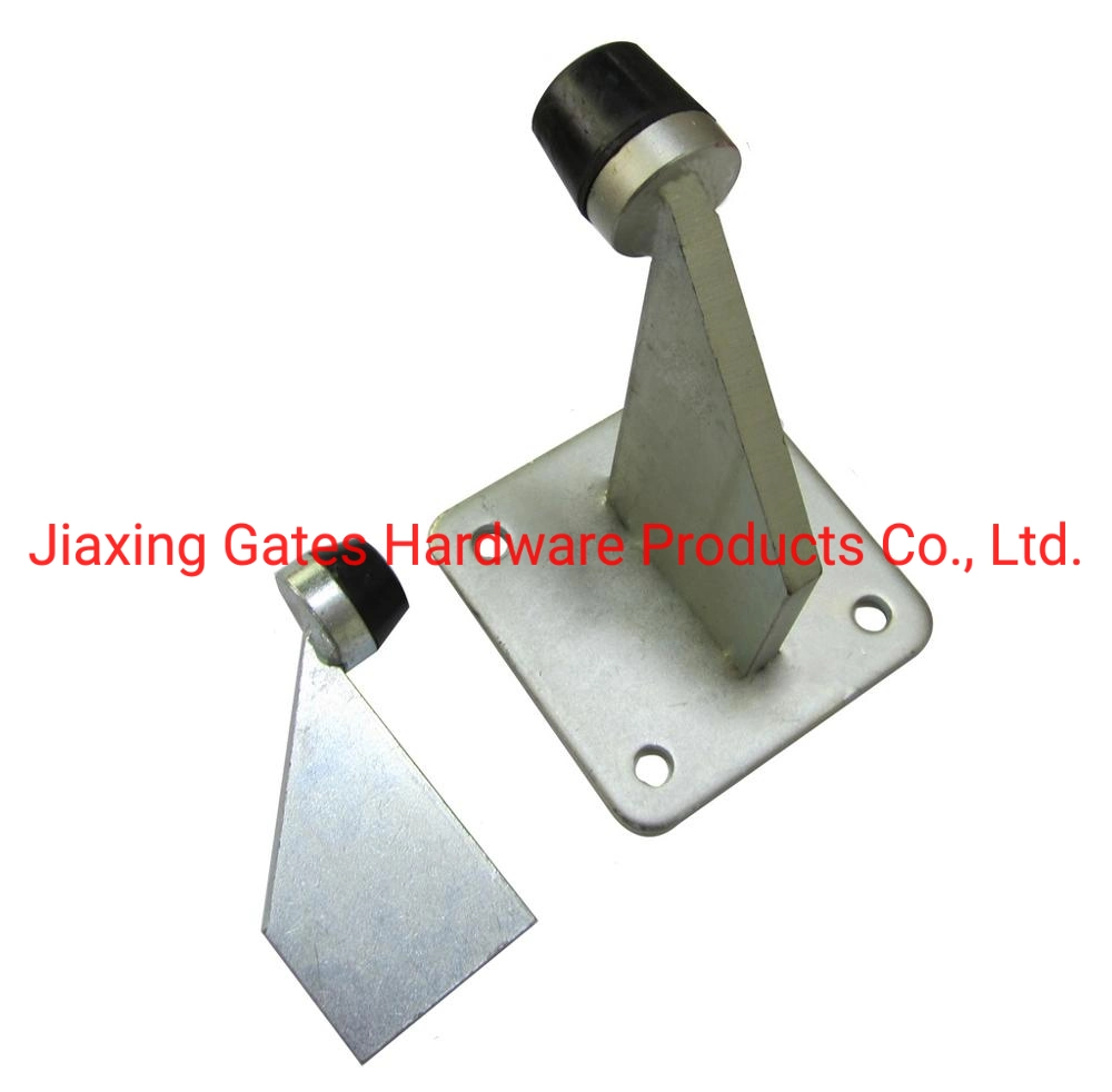 White Silver Zinc Plated Swing Gate Stopper Gate Stop