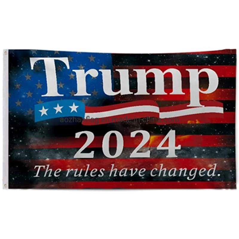 Wholesale/Supplier Custom 3X5 Foot Donald Trump 2024 Flag, Keep America Great Maga Trump Sports Flags Flag Banner