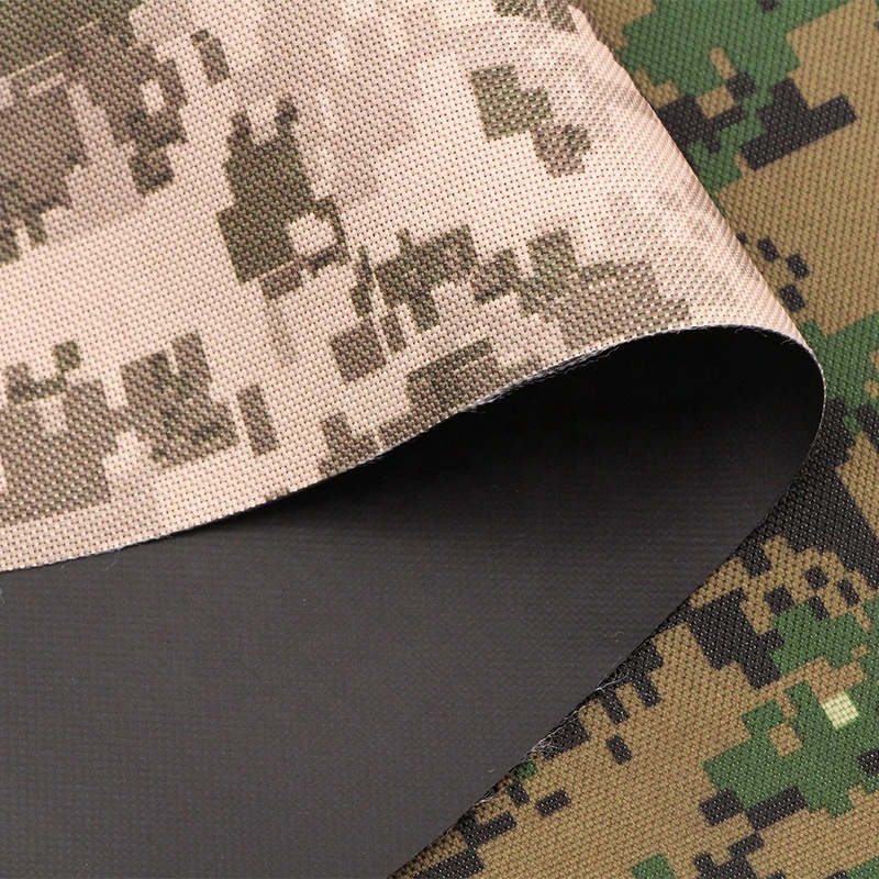 900d PVC Polyester Oxford Digital Printing Camo Fabric