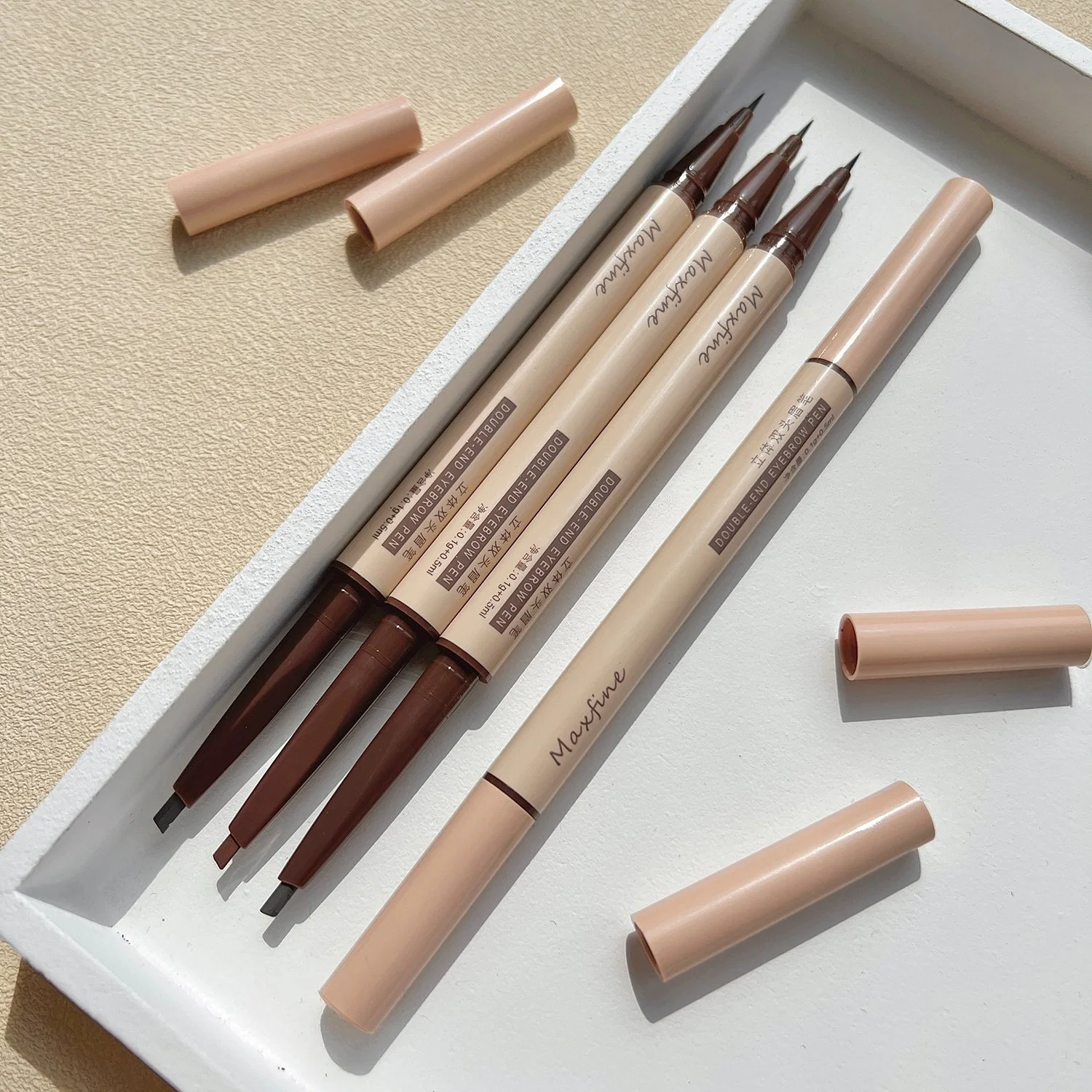 Dual-Ends Waterproof Professional Sweat-Proof Liquid Eye Brow Pencil