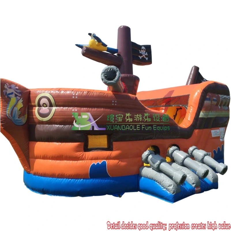 Pirate Combo Inflatable Bouncy Bouncer Party Outdoor Pirate Ship Inflatable Combo Bouncy Castle Slide