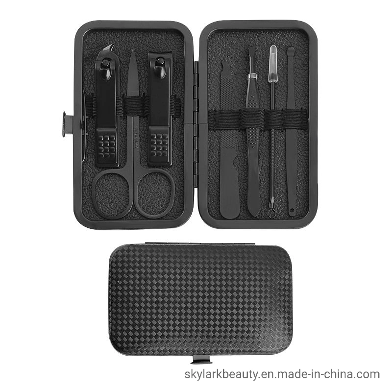 2023 Großhandel/Lieferant Black Nail Care Tools Maniküre Set