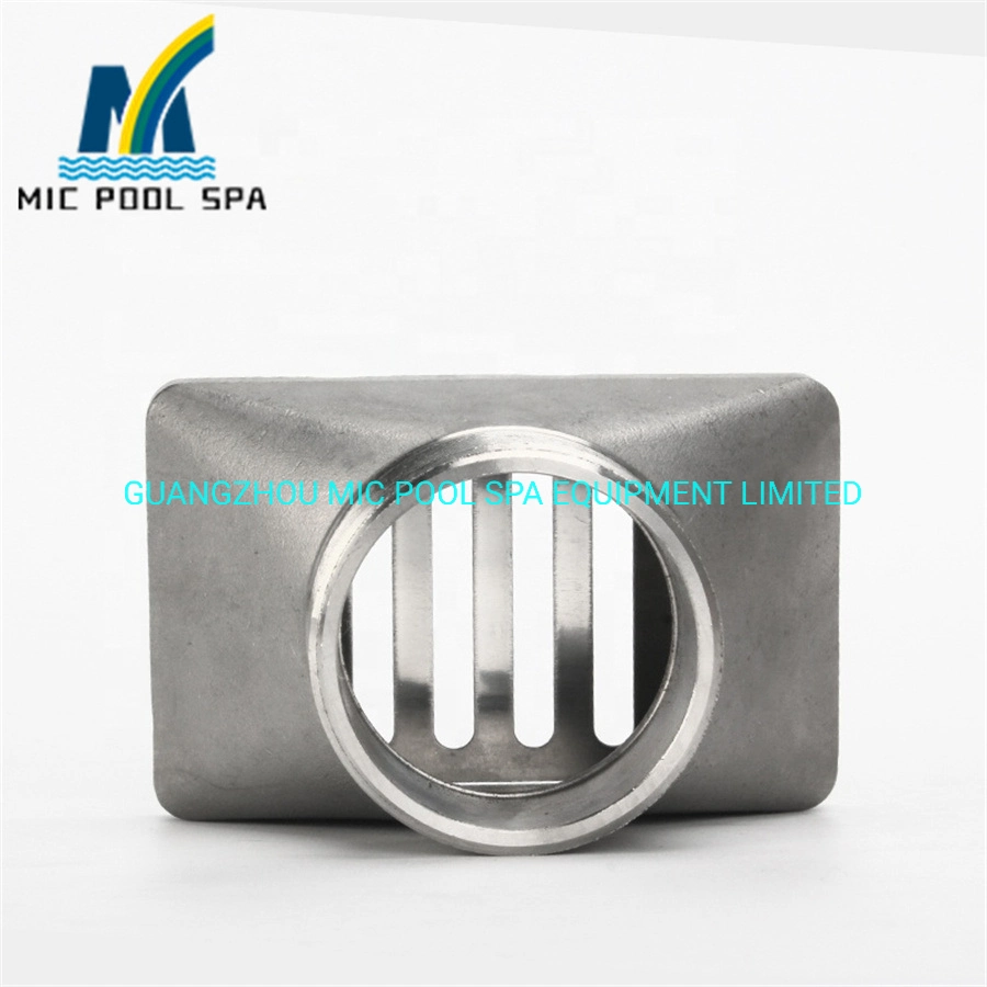 China Manufacturer Swimming Pool Concealed Floor Inlet Drain Pool Drainer Stainless Steel Gutter Main Drain