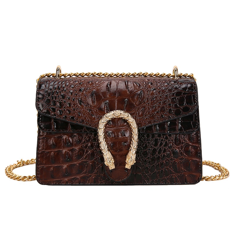 Vintage Fashion à motif crocodile sacs en cuir petite femmes S Single Sac à bandoulière