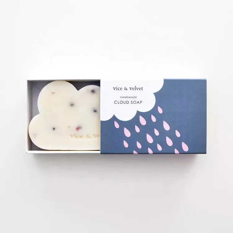 Flexible Unique Custom Free Design Paper Drawer Box for Bar Soap Handmade, Multi-Colors Printed Small Bath Bomb Packaging Box