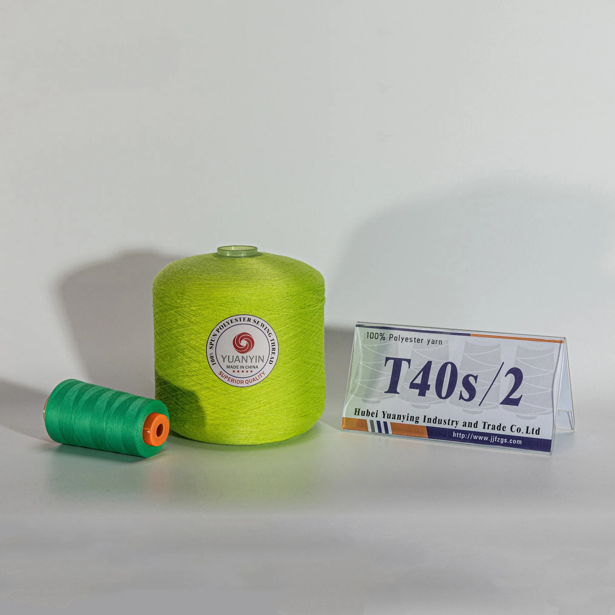 Spun Polyester Sewing for Clothes, Tfo Quality, 40s/2. Green Polyester Sewing Thread