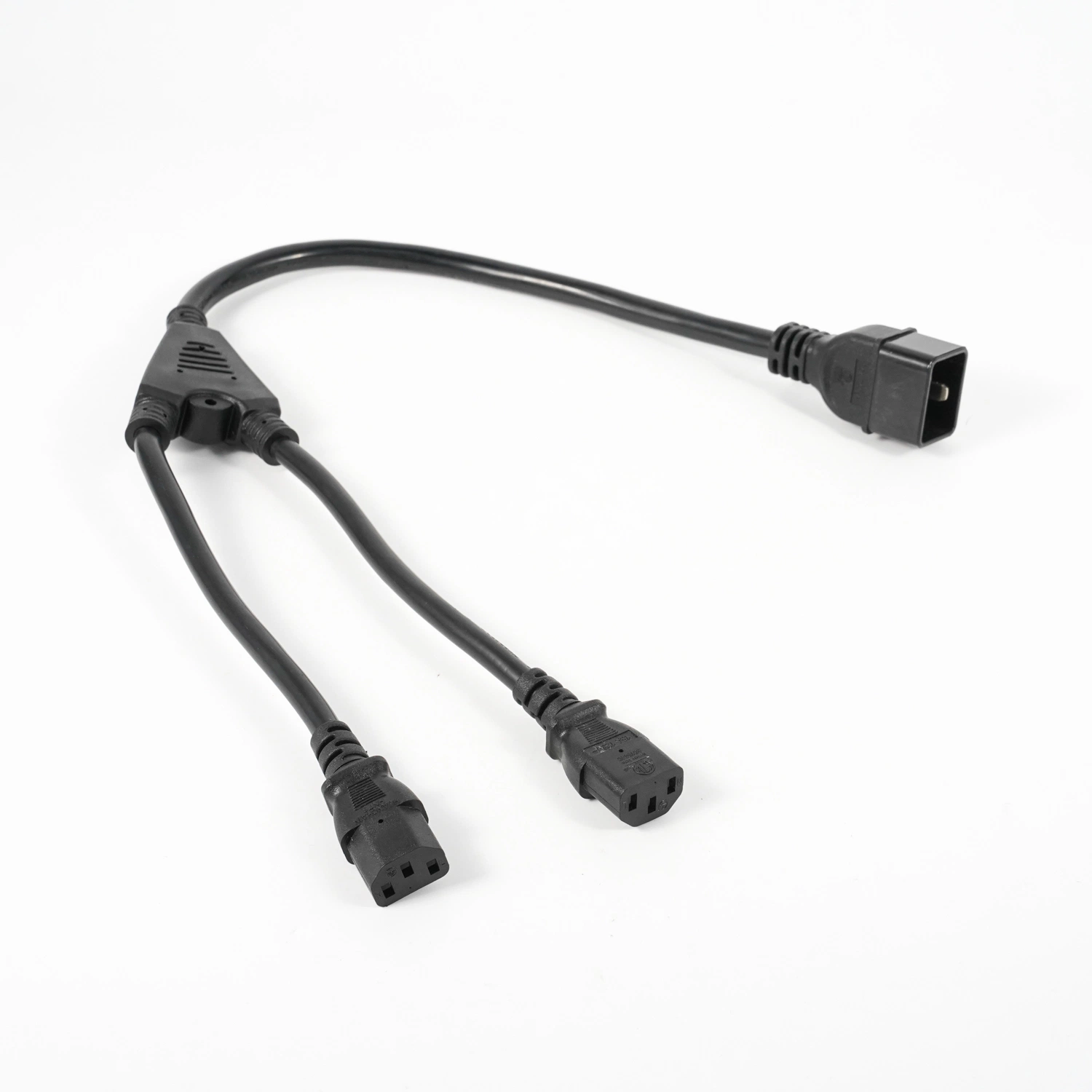 C20 a 2xc13 divisor cable de alimentación cable principal de 1,5mm2 divisor Cable 1 mm2 negro