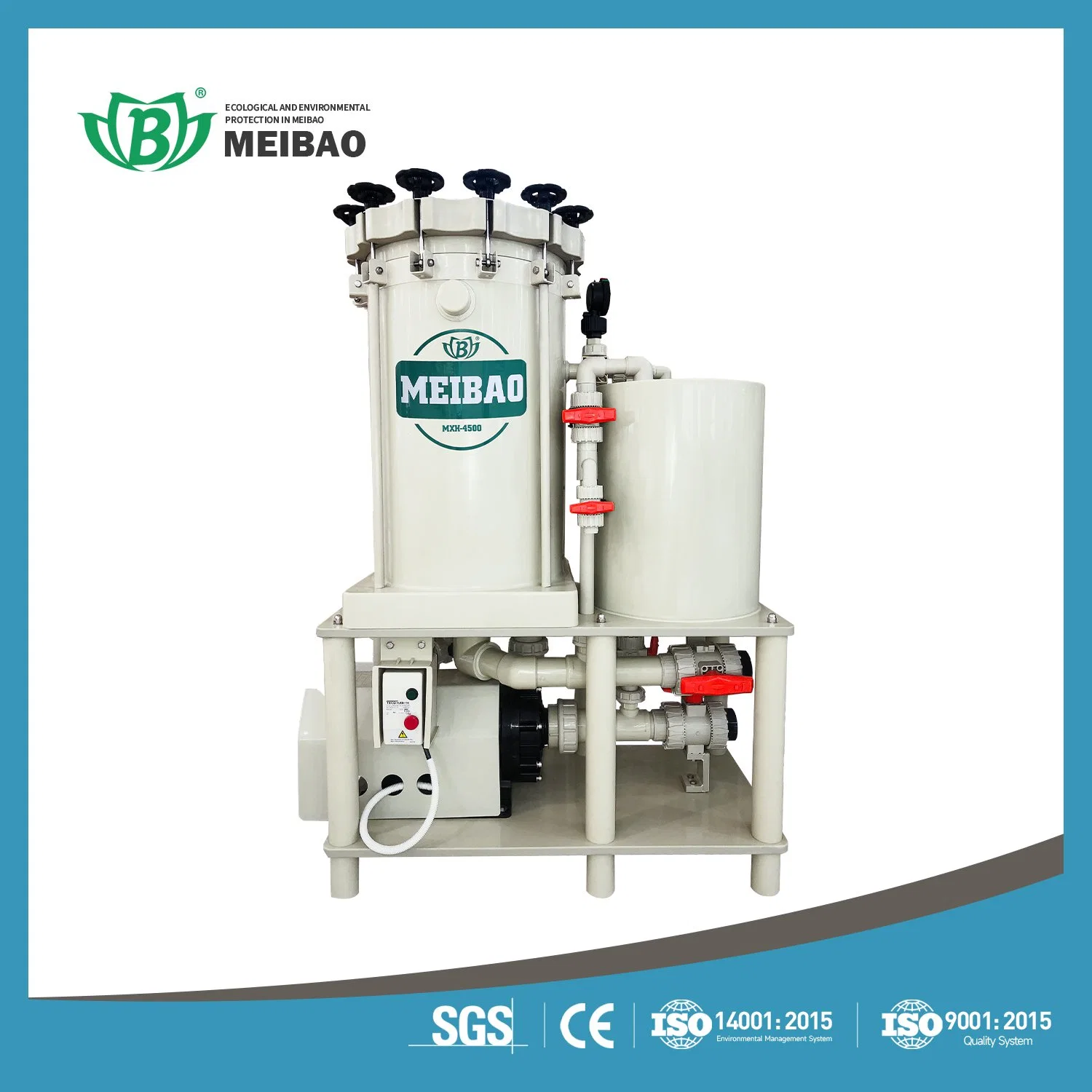 Environmental Protection Industry Acid Alkali Filter Liquid Filtration Machine with Pump