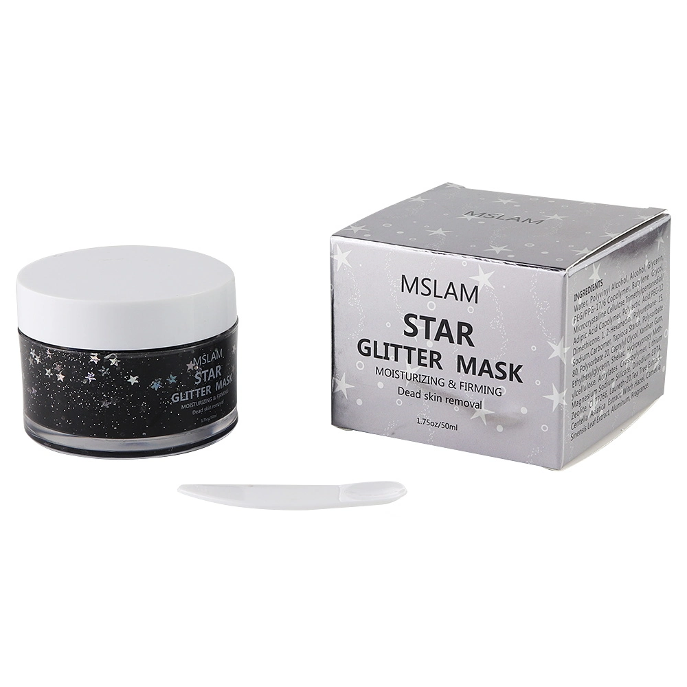 Wholesale Custom Hot Selling Moisturizing Star Glitter Peel off Facial Mask