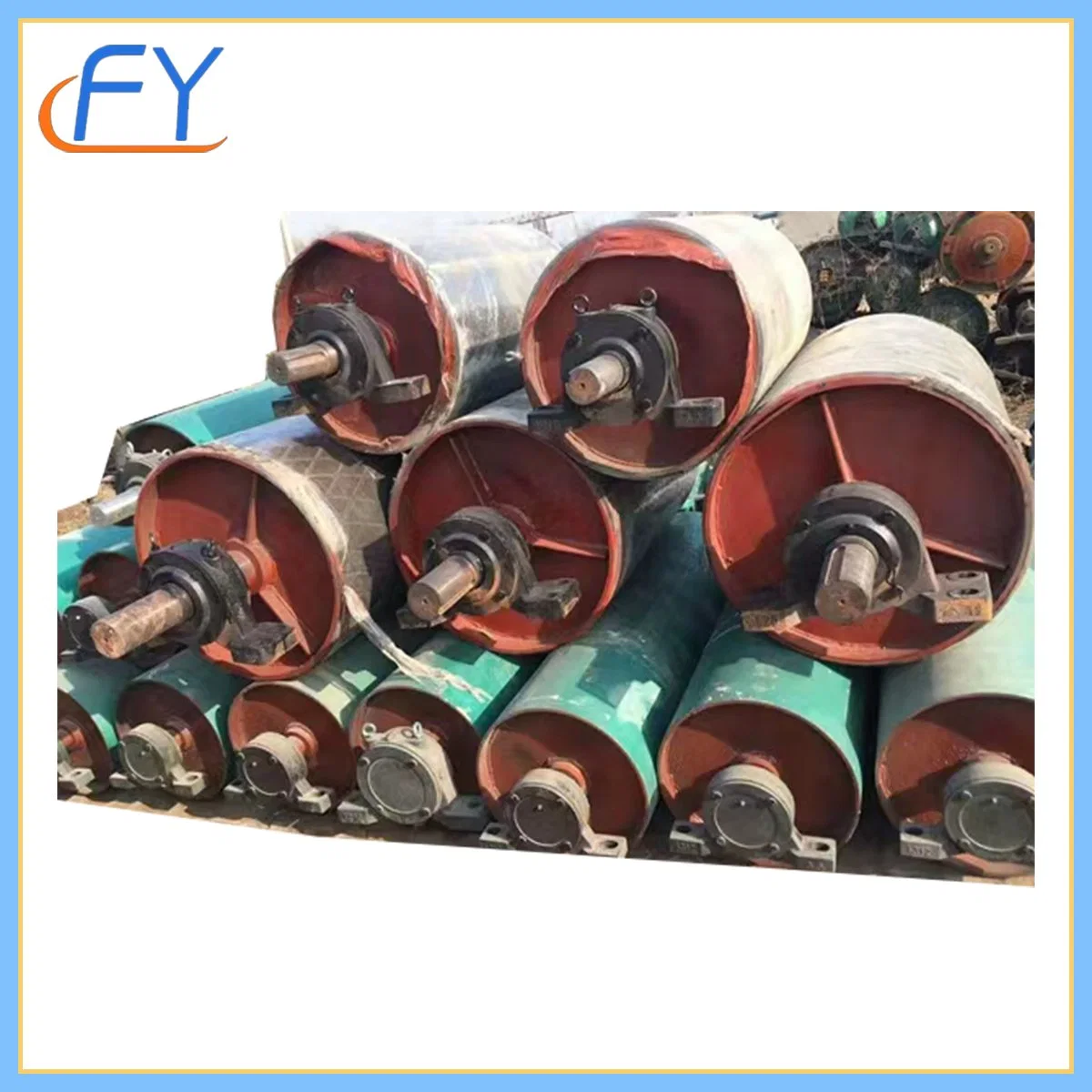 Customized New Conveyor Drum Conveying Roller Conveyor Brake Pulleys Carrying Machines Parts Price