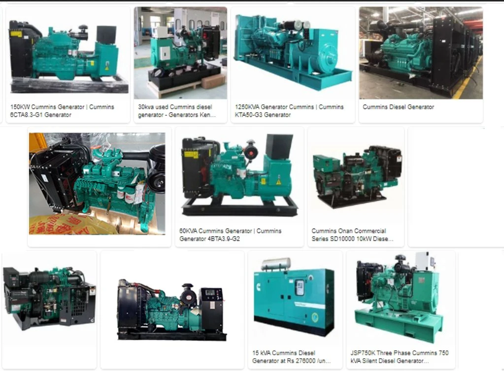 Refroidissement par eau 100 kVA 80 kw Super Silent Generator moteur diesel Cummins Groupe électrogène