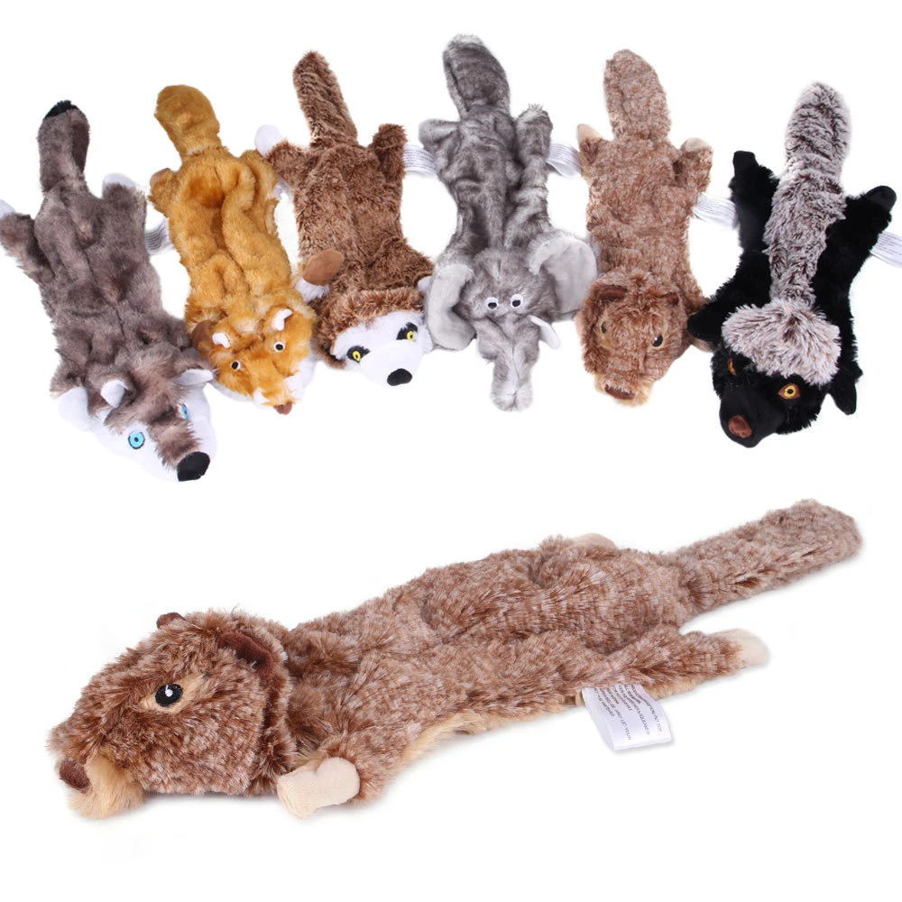 Hot sale nouveaux jouets pour chiens en vrac peluche douce en tricot Peluche cousu crissement mignon lapin chien Luxury Toys