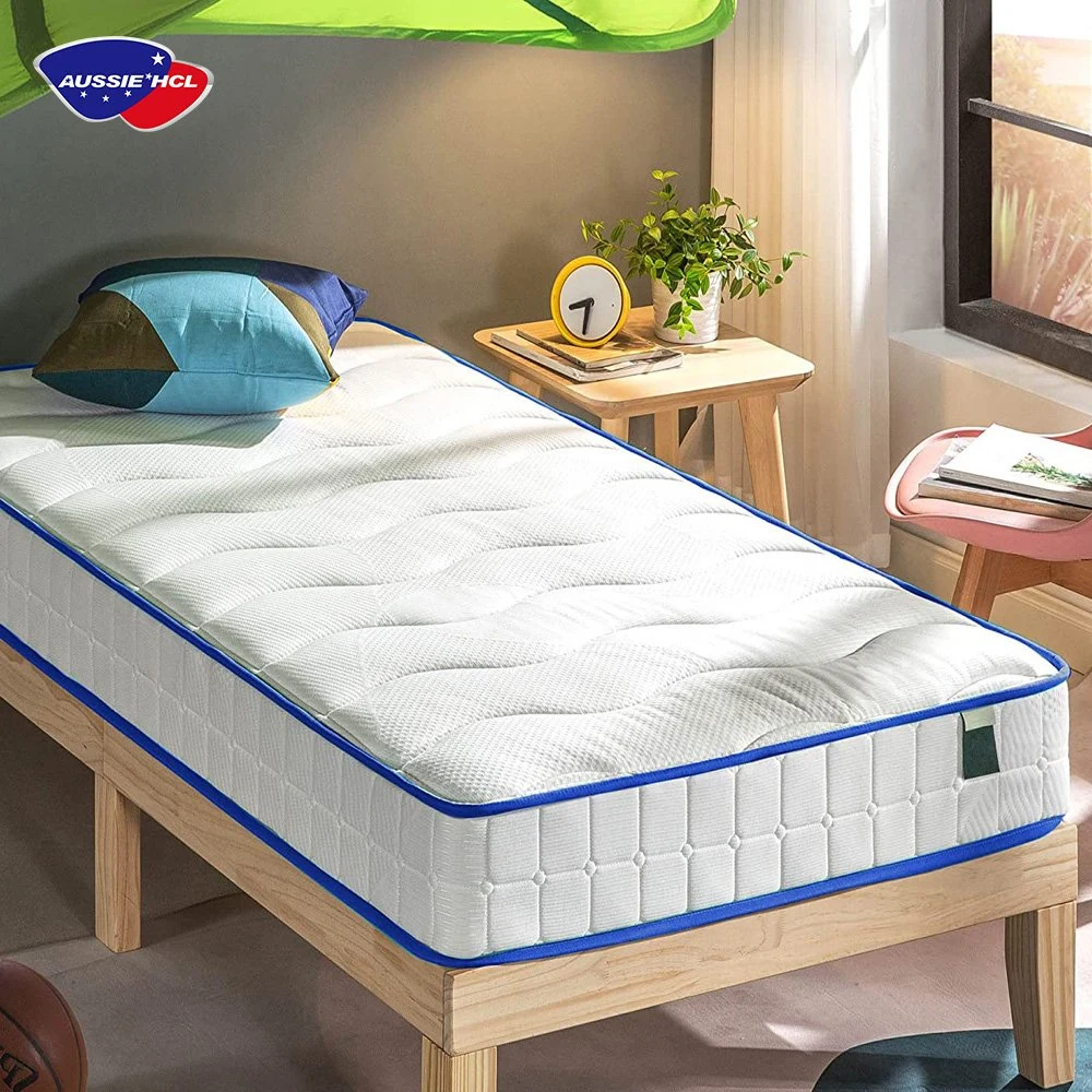 Esponja de látex natural híbrida King Hotel espuma plegable con memoria Cama bobina Bonnell colchón de resorte Topper Pad