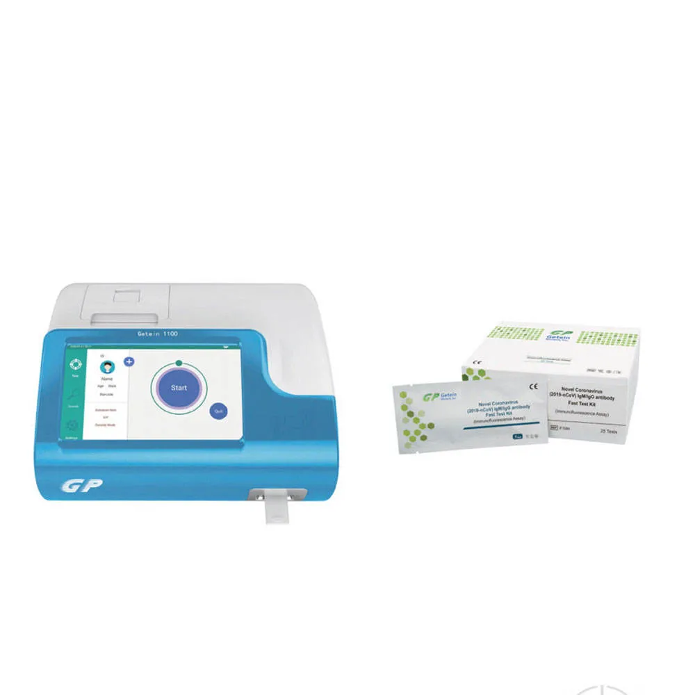 Poct Rapid Testing Getein 1100 Fluorescence Immuno-Quantitative Analyzer for Cardiopulmonary and Renal Function Monitoring Test