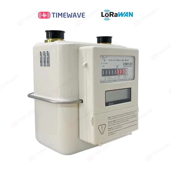 Medidor de gas ultrasónico inteligente con control remoto prepagado y Lora/Lorawan/Nb, G1,6/G2,5/G4/G6/G10/G16/G25/G40/G65