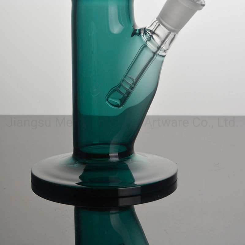 High Temperature Borosilicate Tobacco Pipe Dark Green Spring Shape Filter Glass Hookah