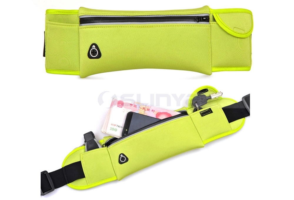 Custom Waterproof Zipper Bag Riding Walking Running Cycling Sport Waist Pouch for Mobile Phone iPhone 6s Plus Keys