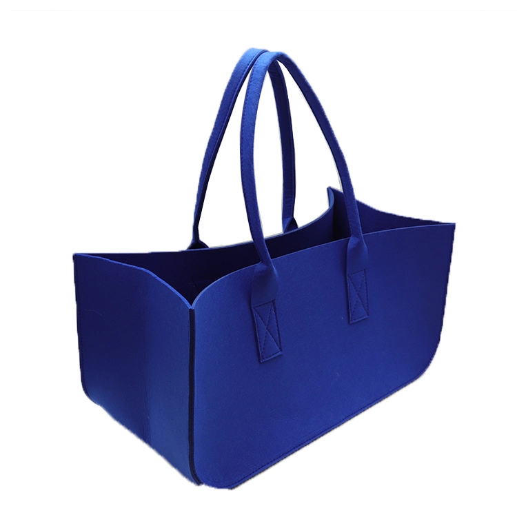 Usine prix bon marché de grande capacité bleu estimé un sac de shopping pour femme