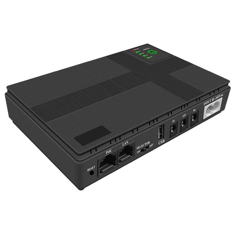 Nueva llegada Mini DC UPS 12V 24V 5V 9V Poe Mini UPS USB de respaldo de tiempo prolongado para router WiFi