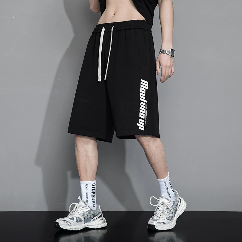 Sports Pants Short Men's Summer Thin Wide Pine Grey Casual