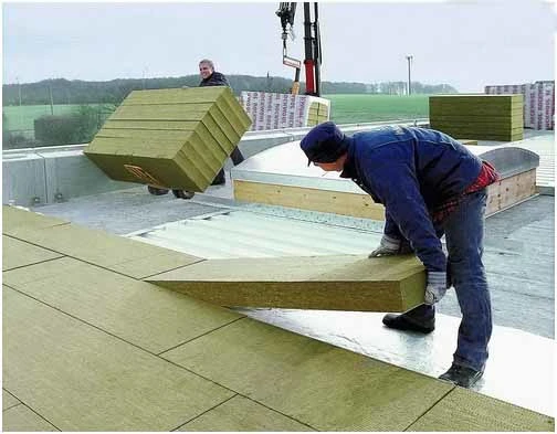 La Junta de lana de roca/Losa/hoja con lámina de aluminio Frente para la pared exterior ático techo 120kg/m3 de mineral de aislamiento acústico