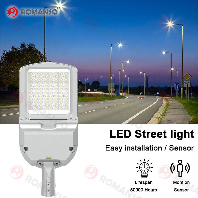 Diafragma linear AC em alumínio fundido ultrafino IP65 High Lâmpada LED de garantia de 3 anos de desempenho para luz de estrada exterior